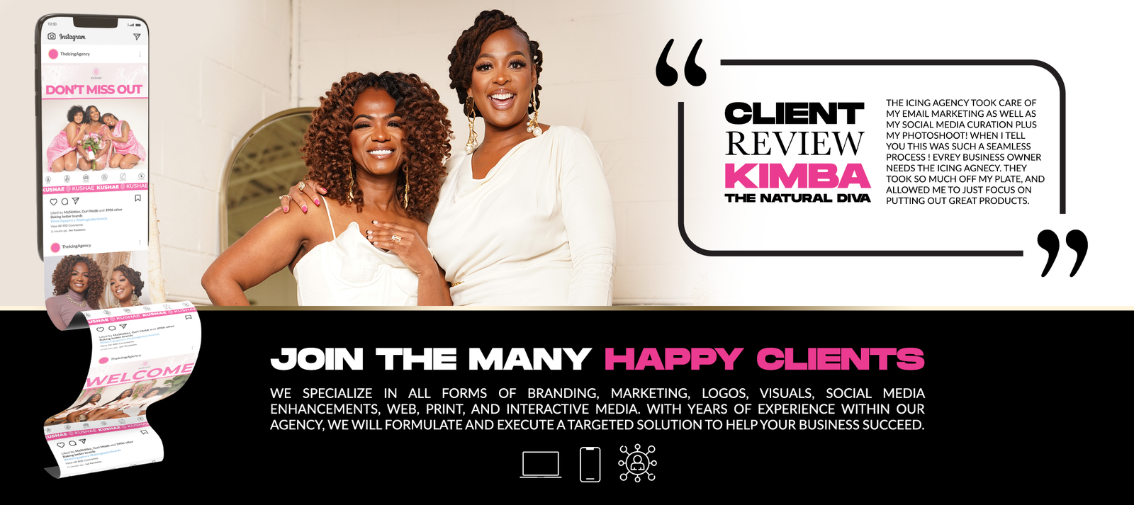 Kimba — The Natural Diva campaign imagery
