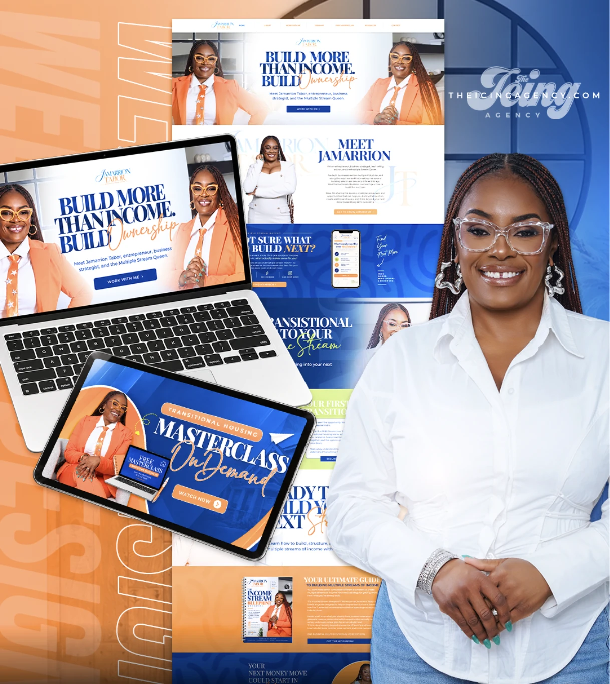 Jamarrion Tabor website and brand identity showcase