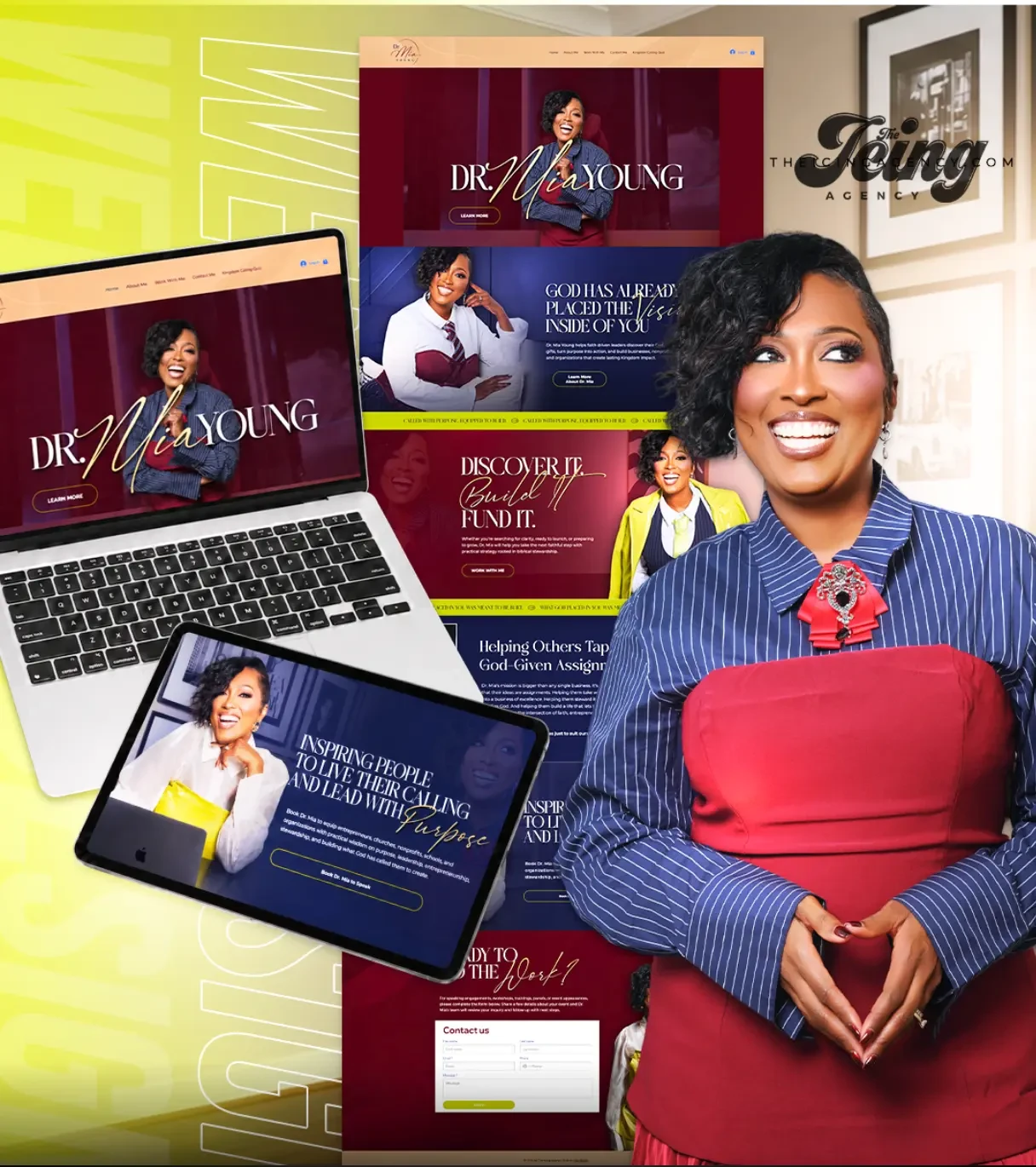 Dr. Mia Young website and brand identity showcase